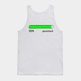 Persistent Percentage Level Funny Gift Women Men Tank Top